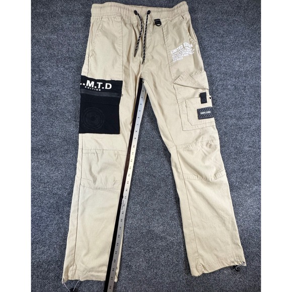 RGSTR Other - RGSTR Mens Tan Khaki Techwear Cargo Pants Tactical Utility Streetwear Size M